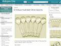 Antiques Atlas - Antique Flatware and Cutlery, 6 Antique Australian Silver Spoons
