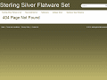 Sterling Silver Flatware Set